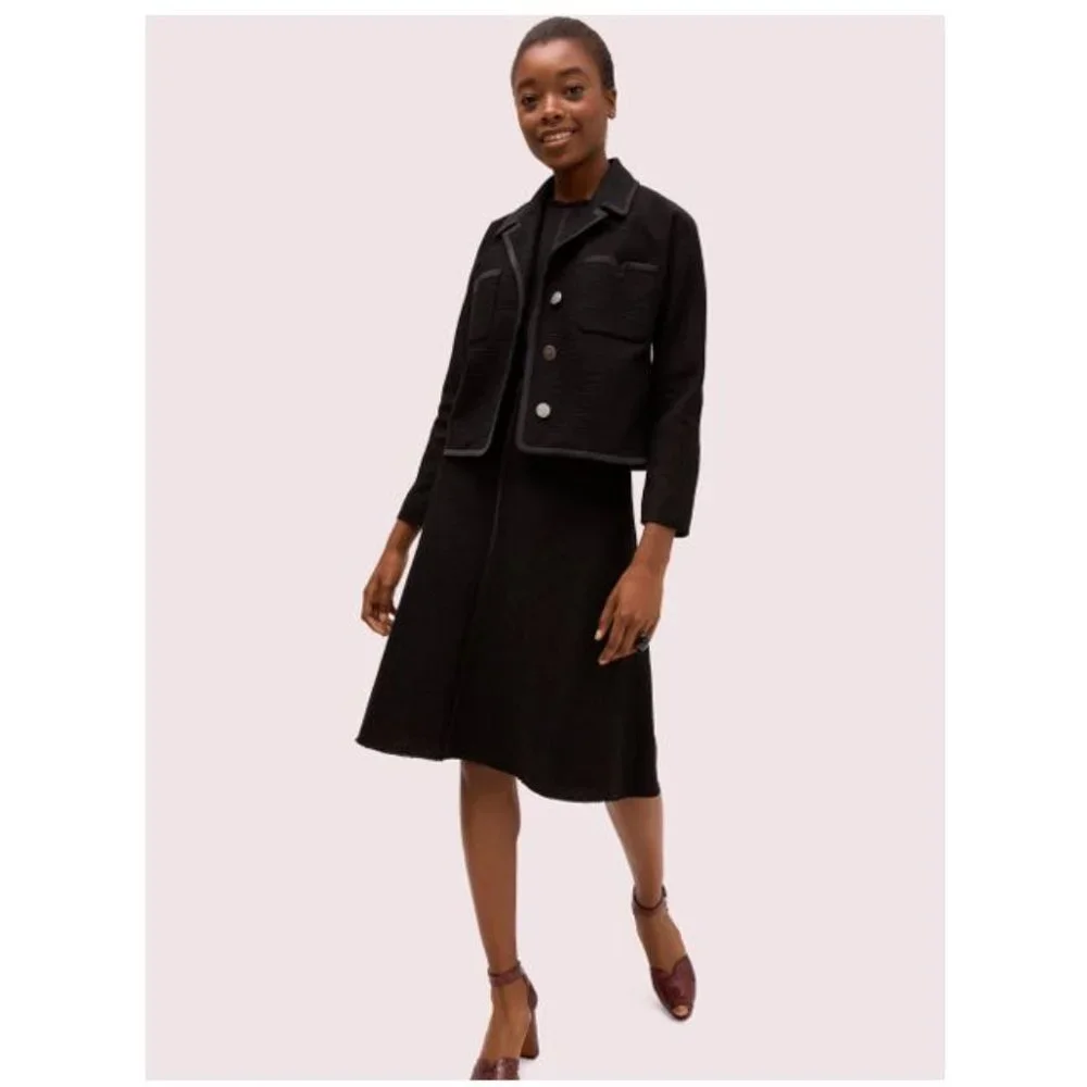 Kate Spade Black Tweed Jacket